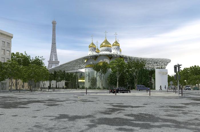 Международный открытый конкурс на проект российского культурного духовного православного центра на набережной Бранли в Париже